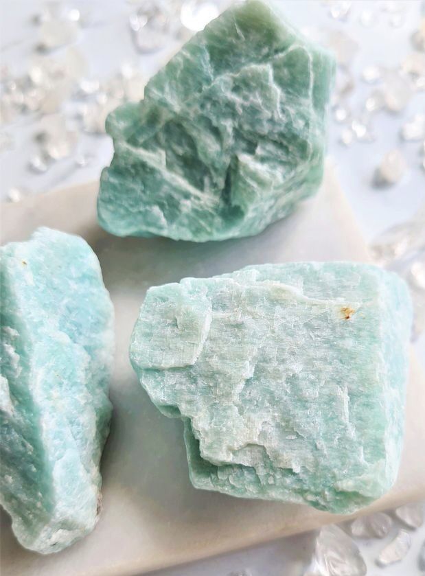 Pierre d'amazonite naturelle — Arielle Bijouterie
