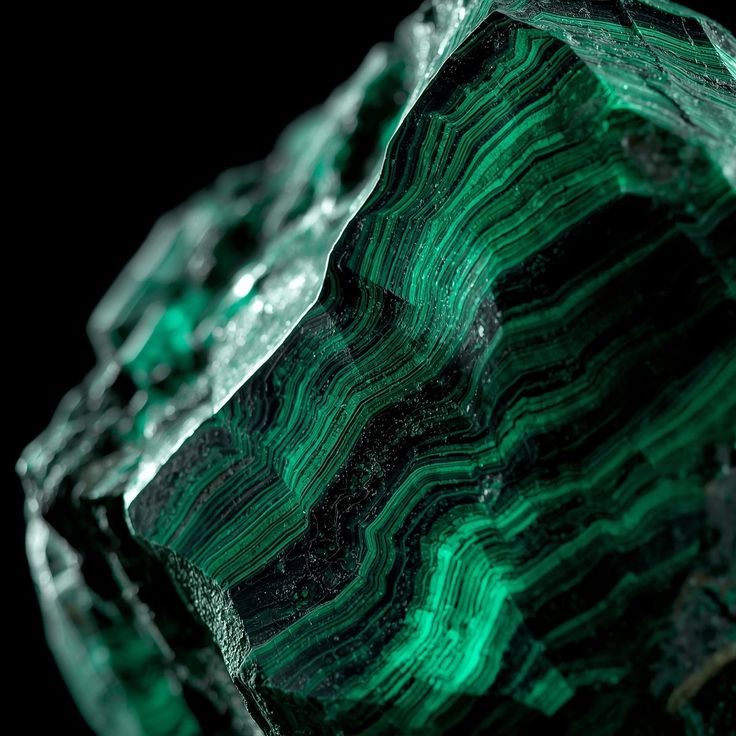 Pierre de malachite naturelle — Arielle Bijouterie
