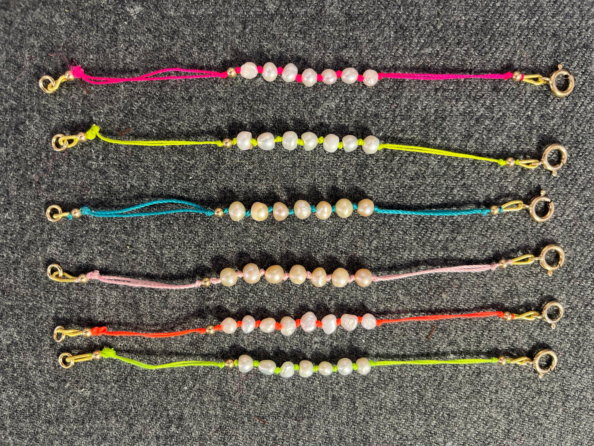 lima bracelets coloured close up